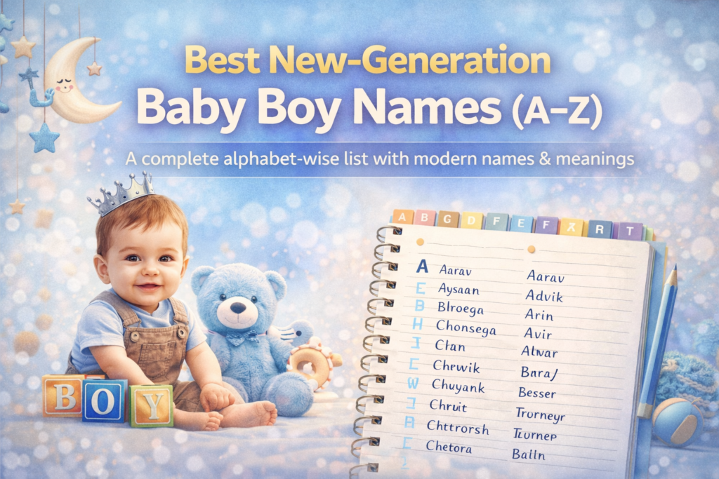 Best New-Generation Baby Boy Names (A–Z) with Meaning